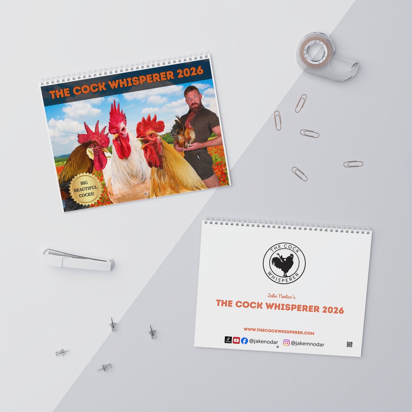 The Cock Whisperer 2026 Wall Calendar