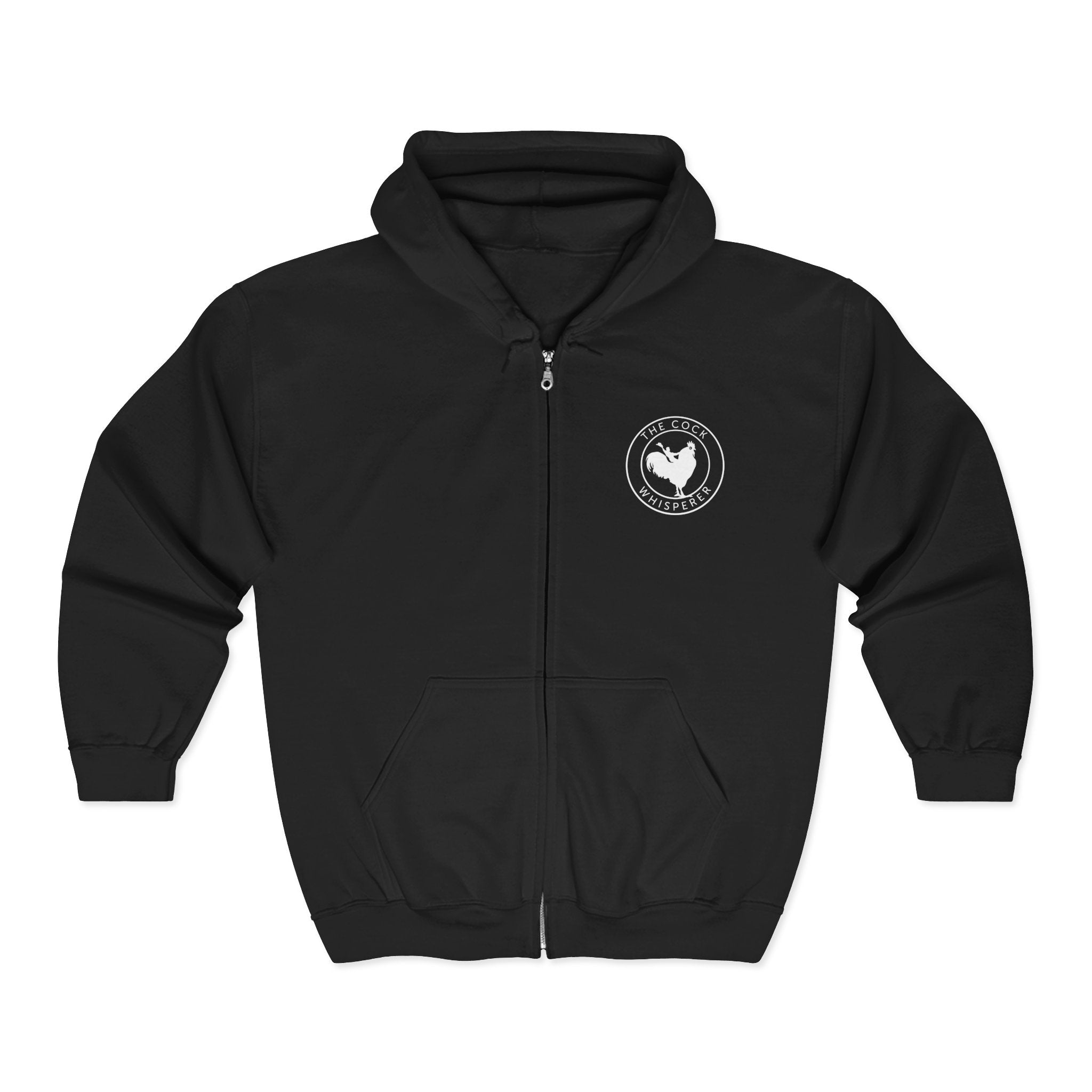 Novelbrightフーディ(Ｍサイズ) The Cock Whisperer Full Zip Hooded Sweatshirt – Jake's Chicken Shack