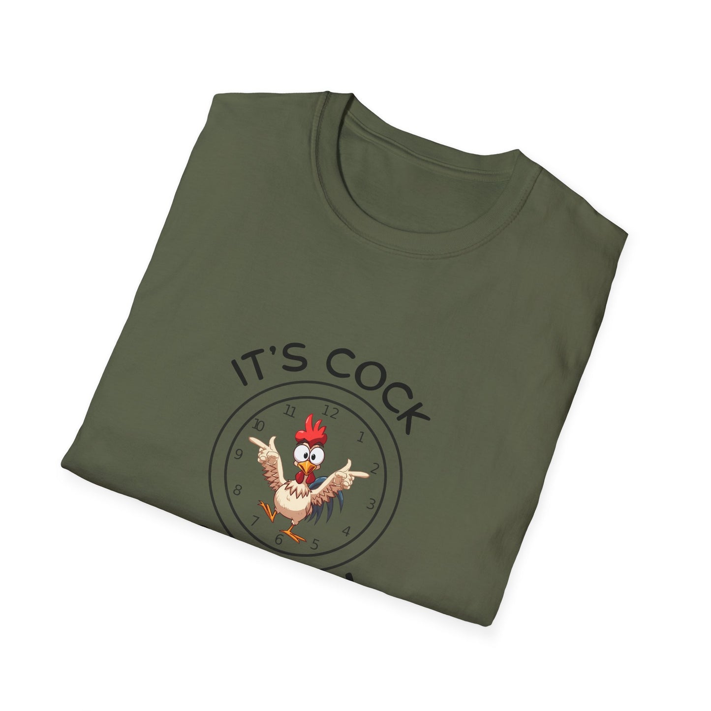 Cock O'Clock T-Shirt — Rooster Unisex Graphic Tee