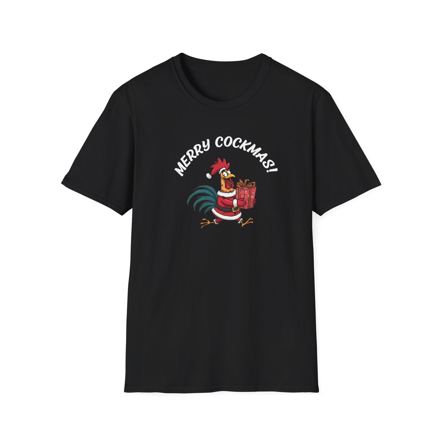Merry Cockmas! Rooster Christmas Unisex T-Shirt