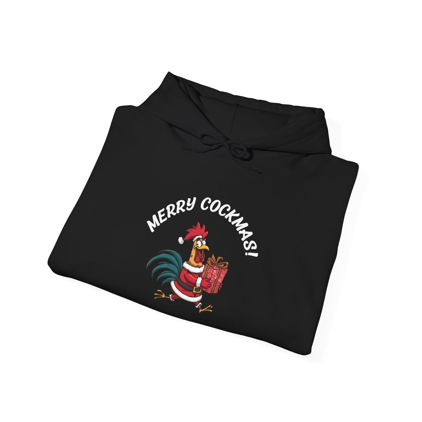Merry Cockmas Pullover Hoodie — Unisex Graphic Sweatshirt