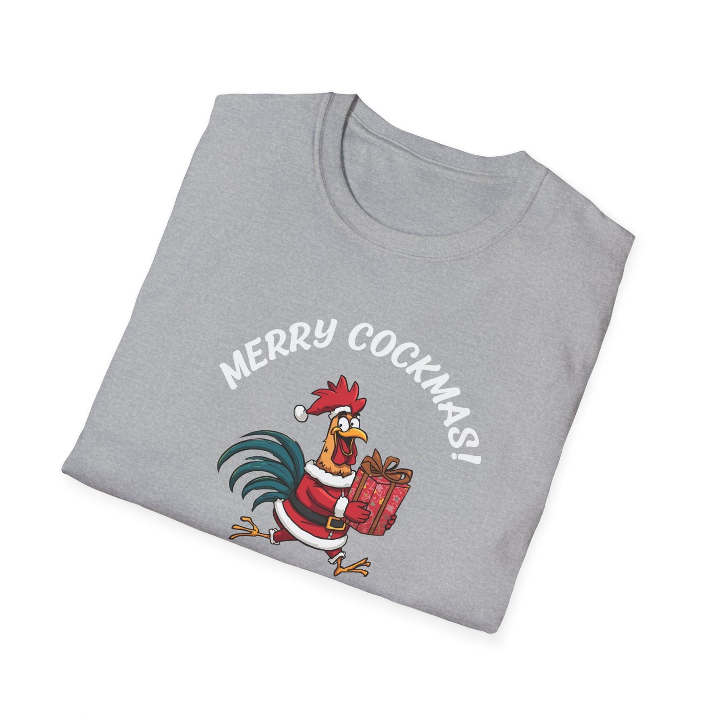 Merry Cockmas! Rooster Christmas Unisex T-Shirt