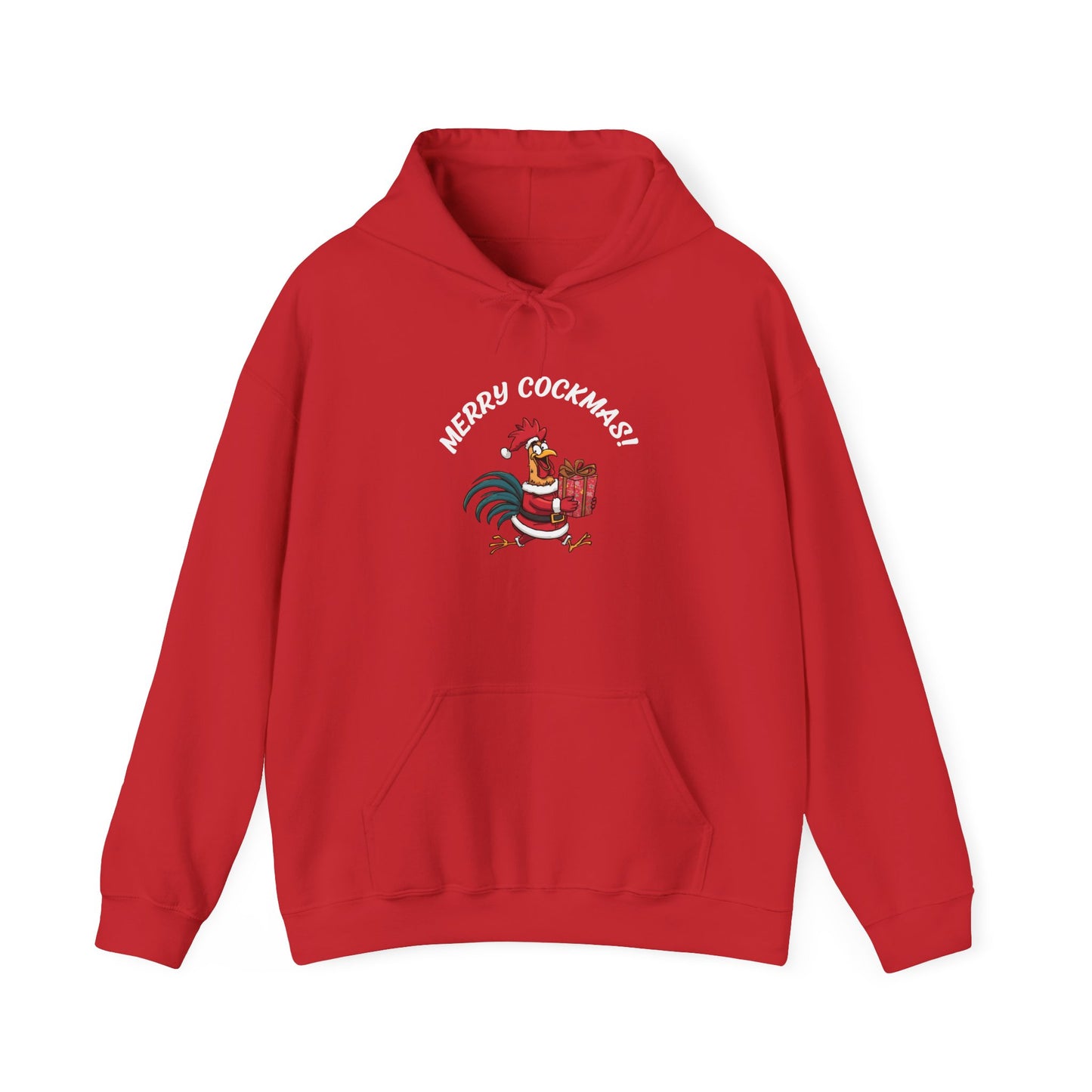 Merry Cockmas Pullover Hoodie — Unisex Graphic Sweatshirt