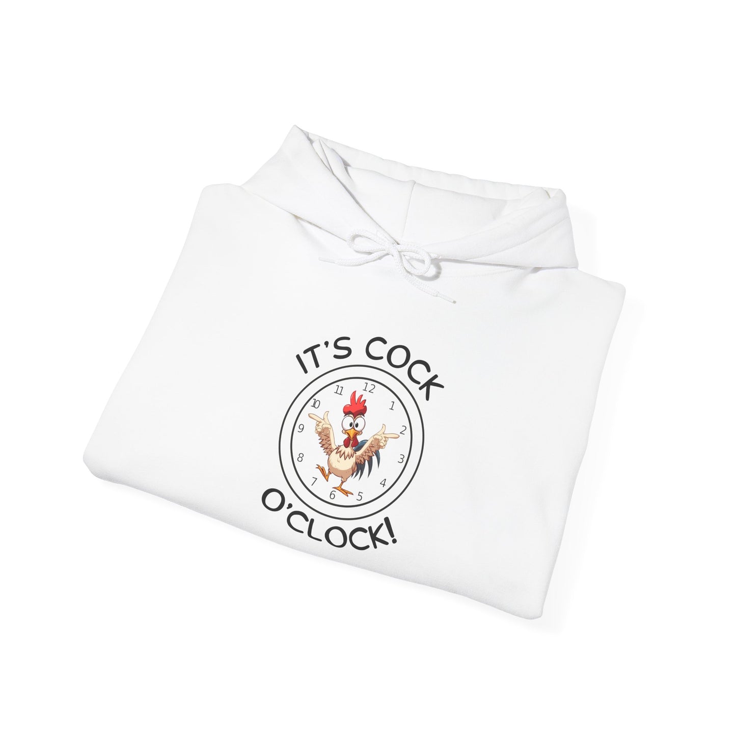 "It's Cock O'Clock" Rooster Unisex Pullover Hoodie