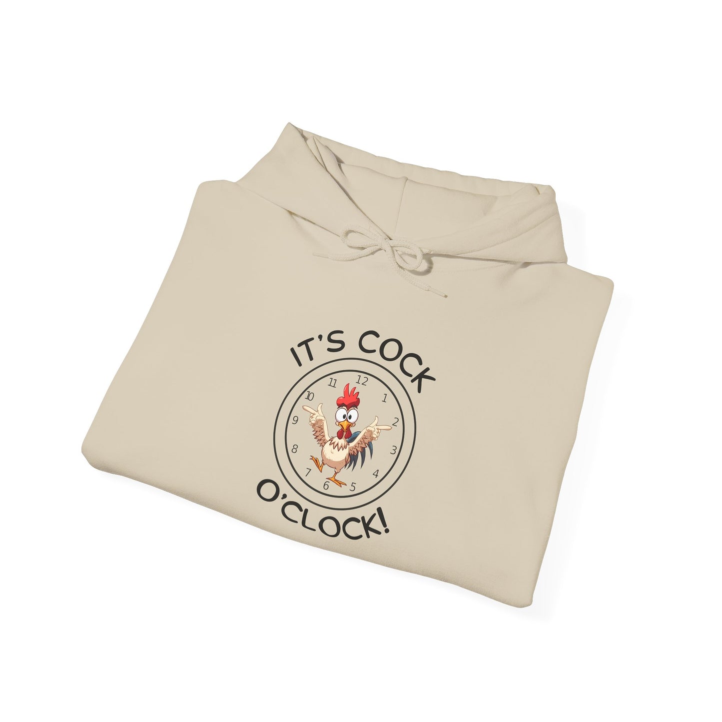 "It's Cock O'Clock" Rooster Unisex Pullover Hoodie