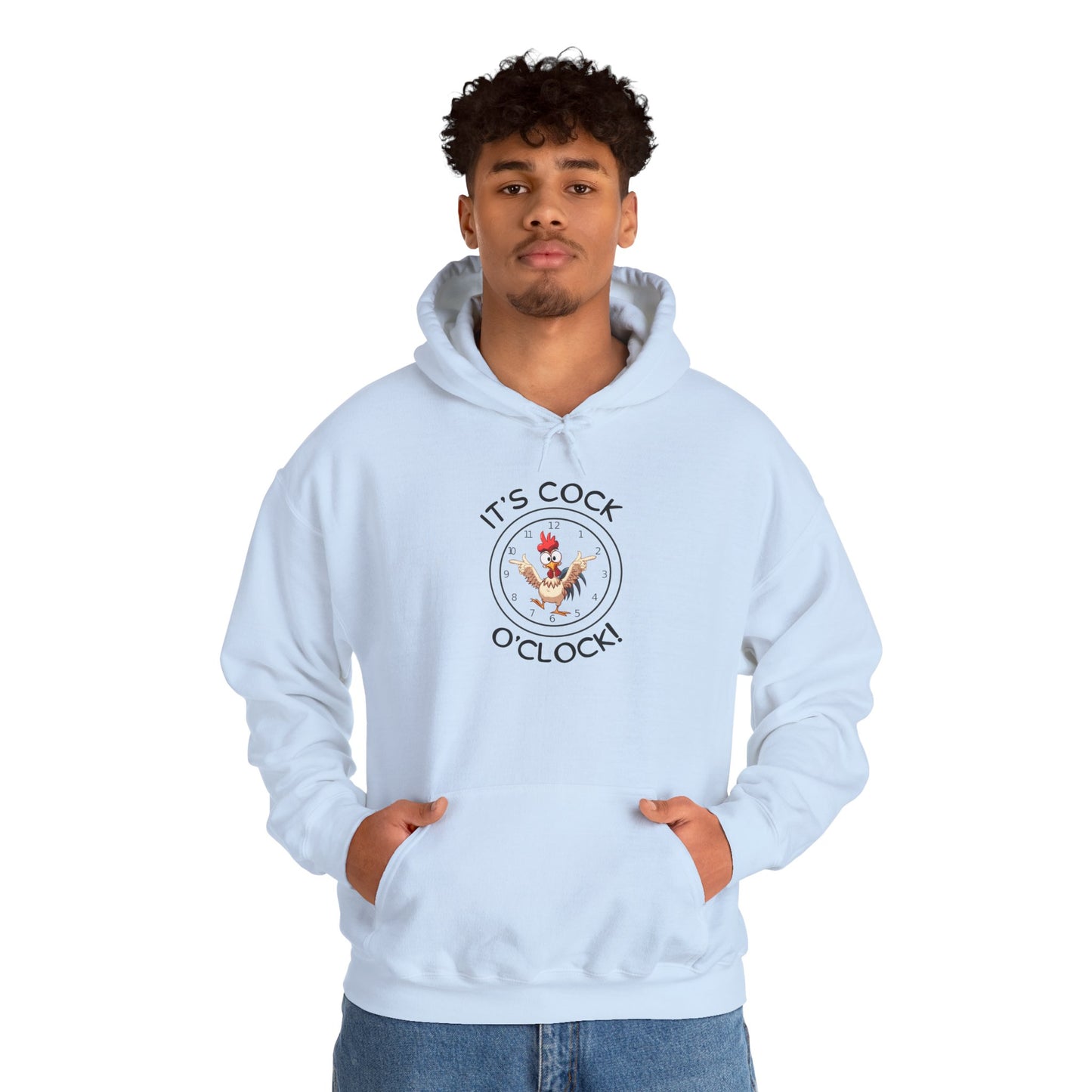 "It's Cock O'Clock" Rooster Unisex Pullover Hoodie