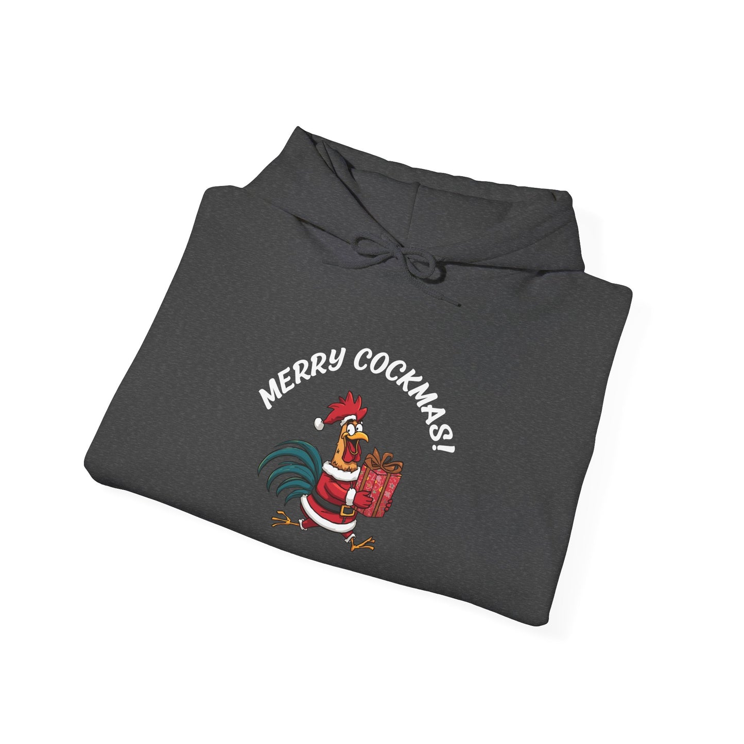 Merry Cockmas Pullover Hoodie — Unisex Graphic Sweatshirt