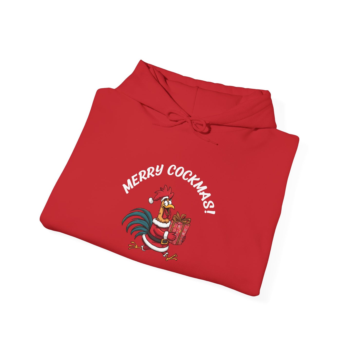 Merry Cockmas Pullover Hoodie — Unisex Graphic Sweatshirt