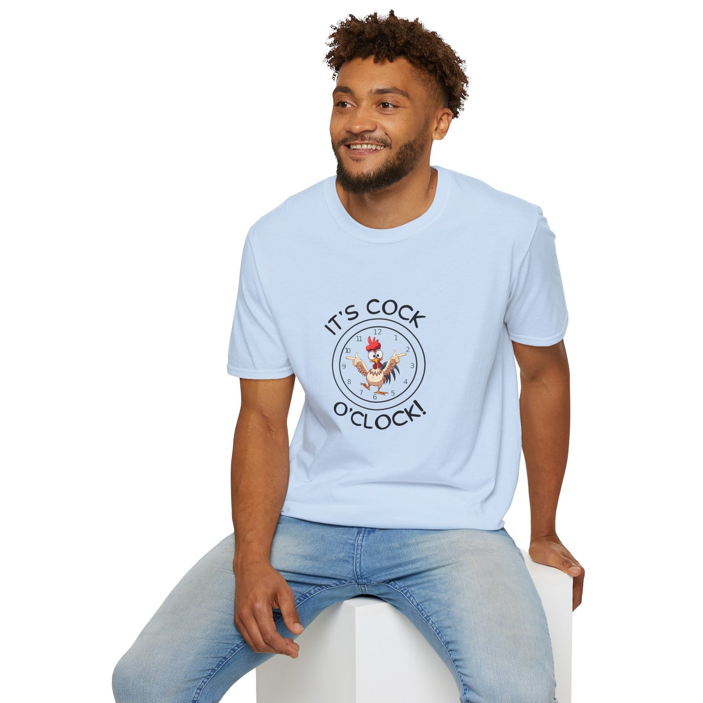 Cock O'Clock T-Shirt — Rooster Unisex Graphic Tee