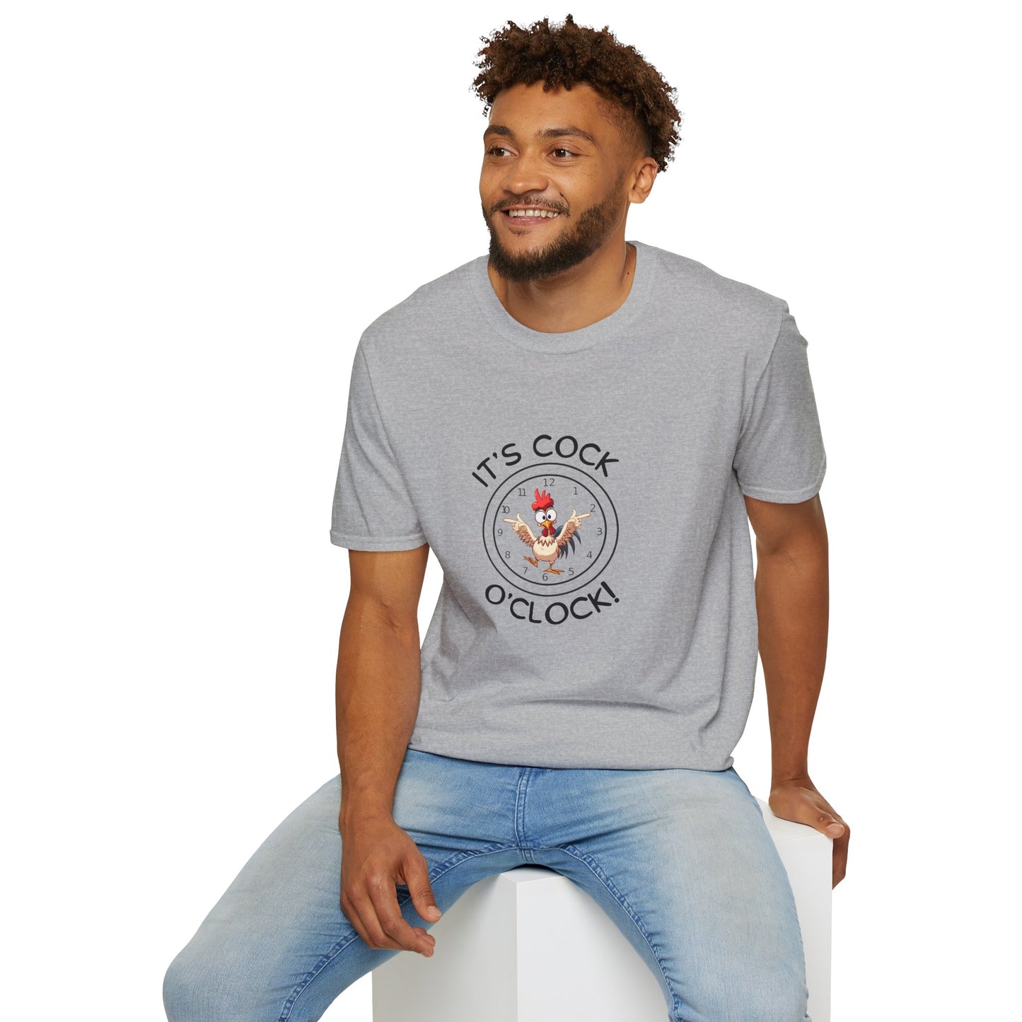 Cock O'Clock T-Shirt — Rooster Unisex Graphic Tee