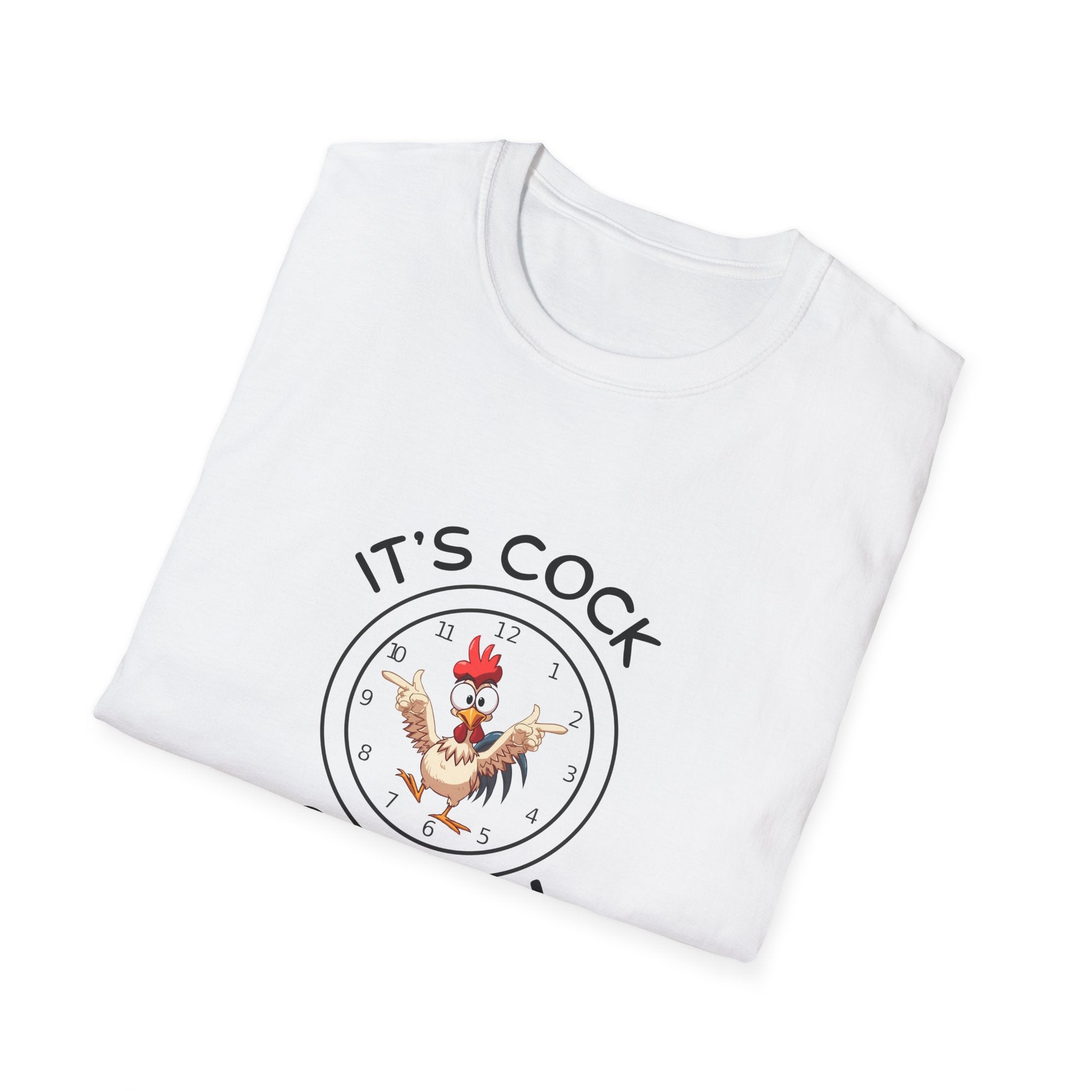 Cock O'Clock T-Shirt — Rooster Unisex Graphic Tee – Jake's Chicken