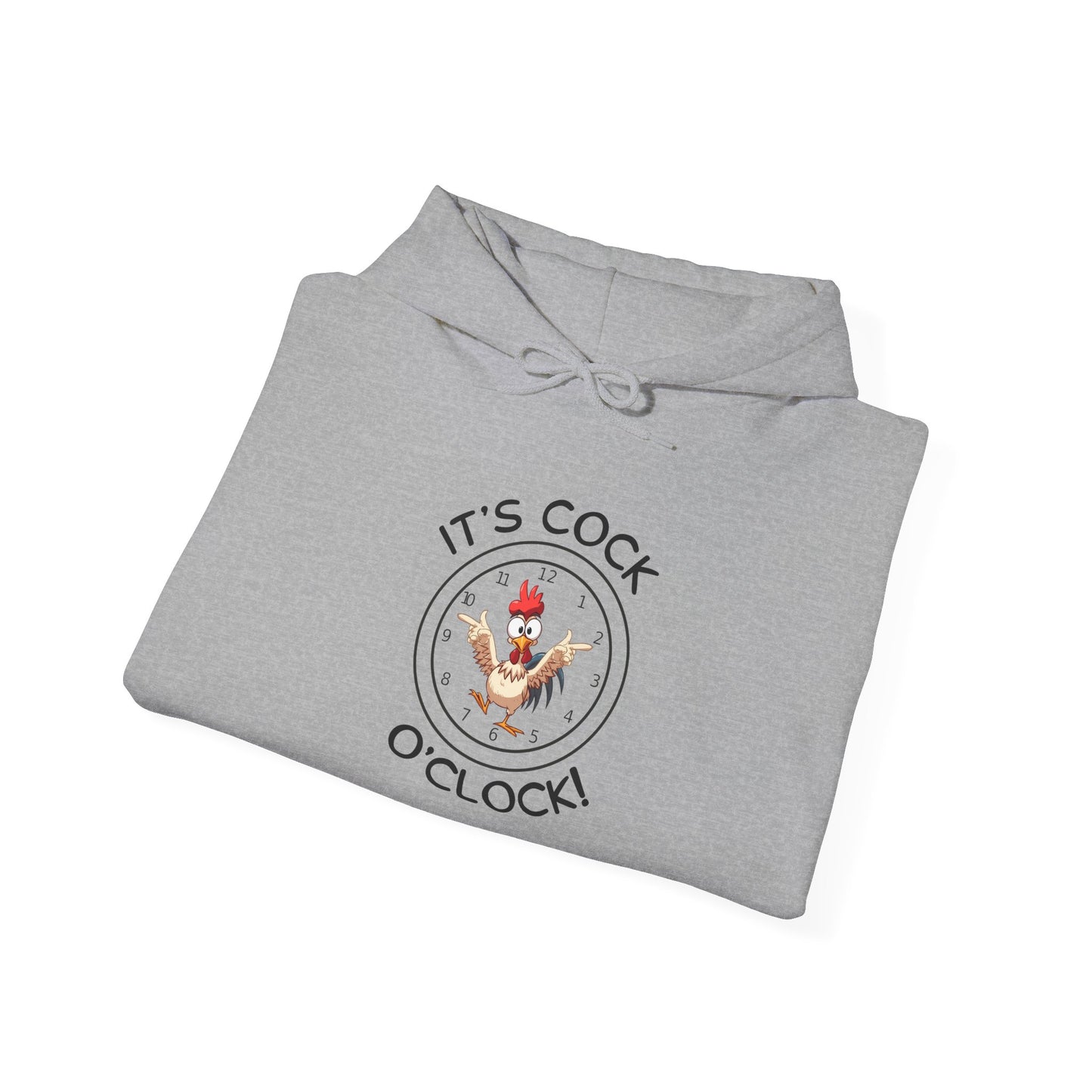 "It's Cock O'Clock" Rooster Unisex Pullover Hoodie