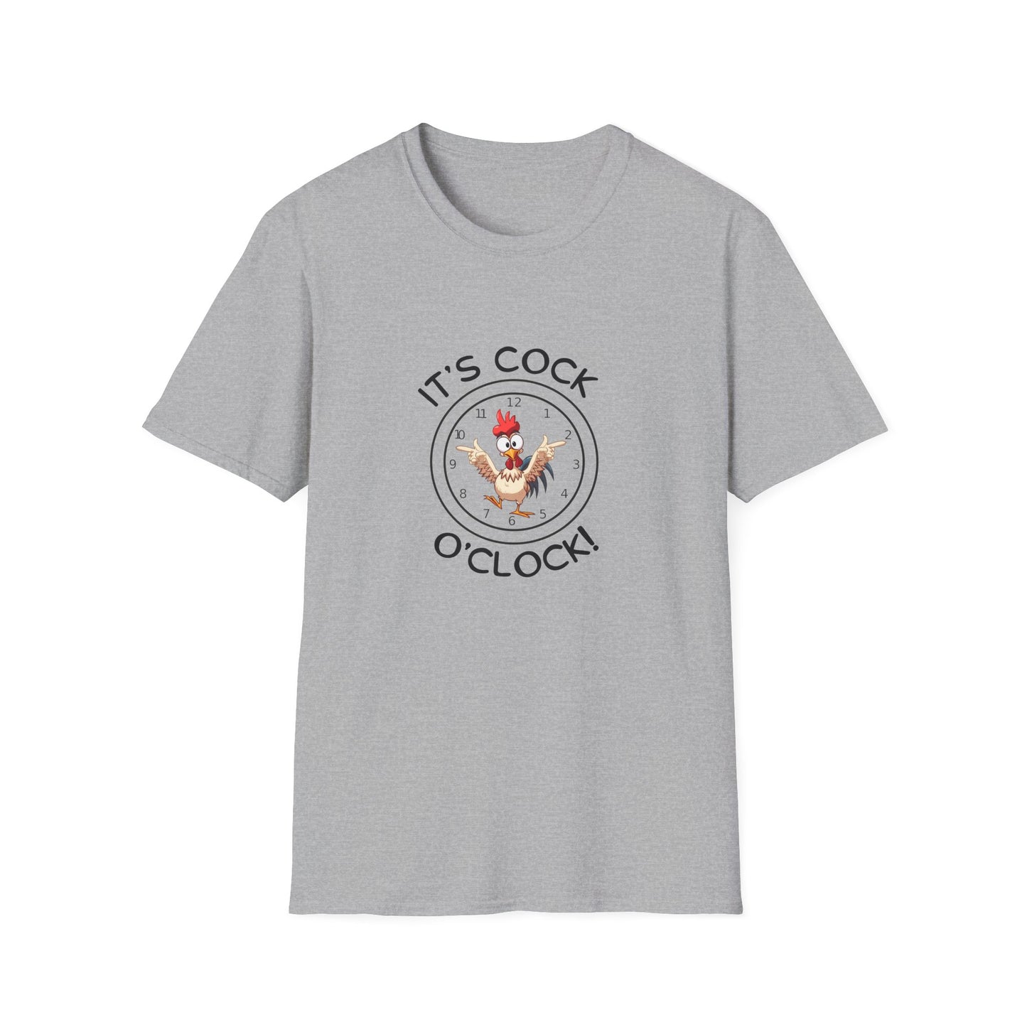 Cock O'Clock T-Shirt — Rooster Unisex Graphic Tee