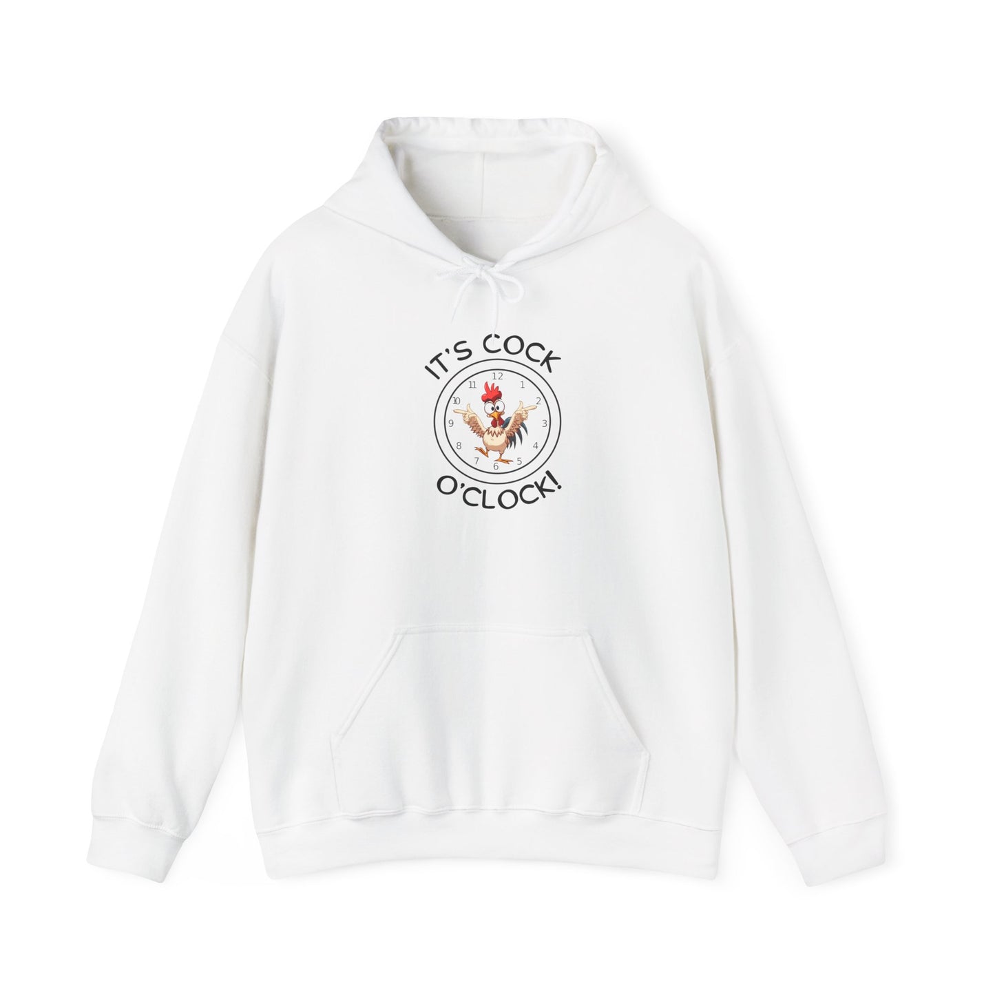 "It's Cock O'Clock" Rooster Unisex Pullover Hoodie