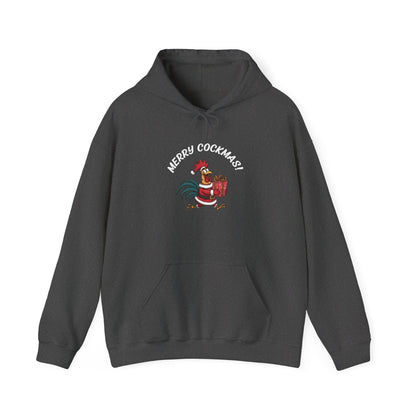 Merry Cockmas Pullover Hoodie — Unisex Graphic Sweatshirt