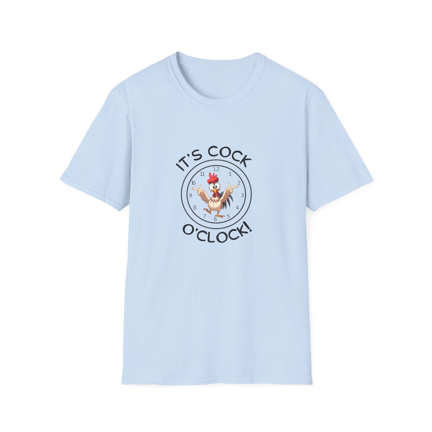 Cock O'Clock T-Shirt — Rooster Unisex Graphic Tee