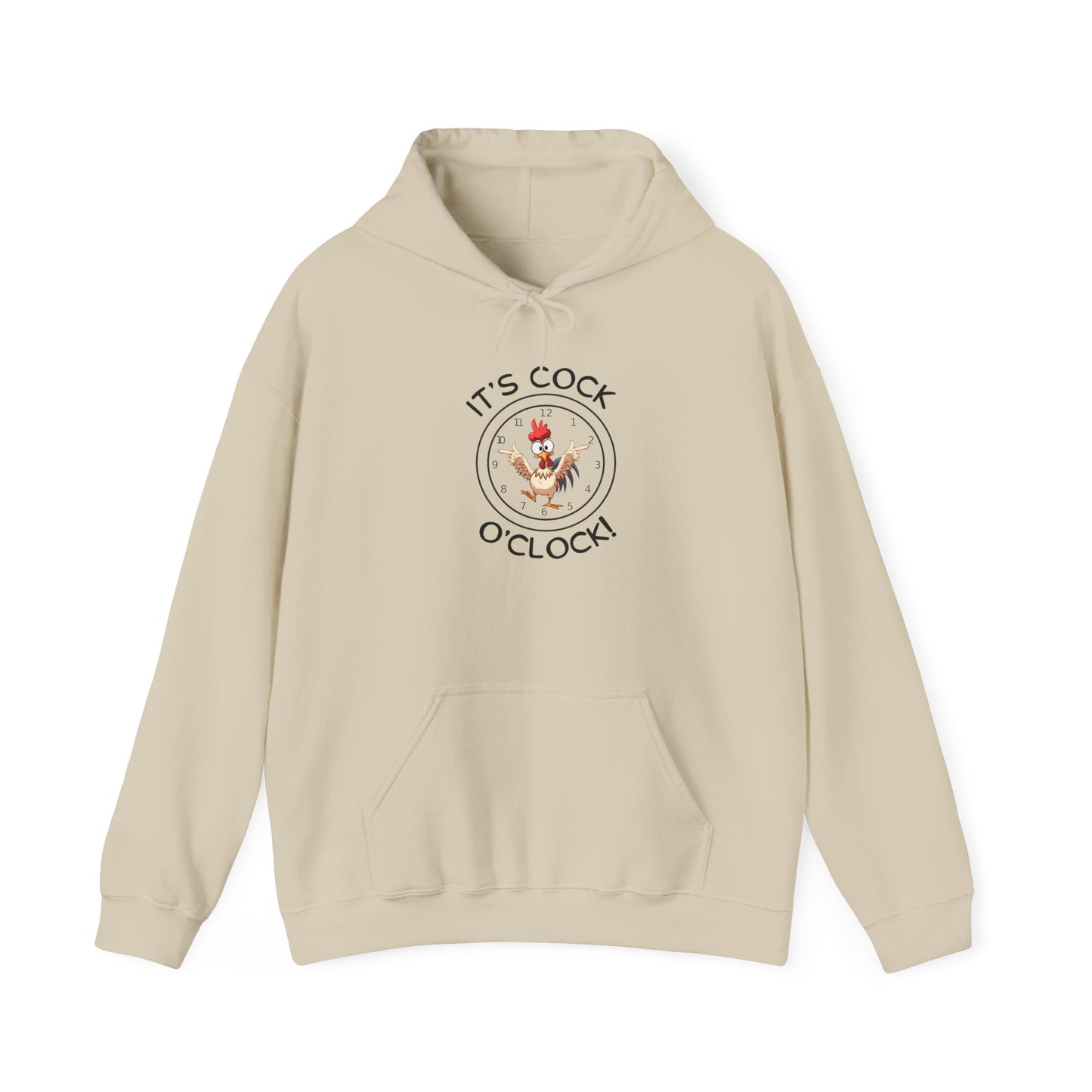 "It's Cock O'Clock" Rooster Unisex Pullover Hoodie