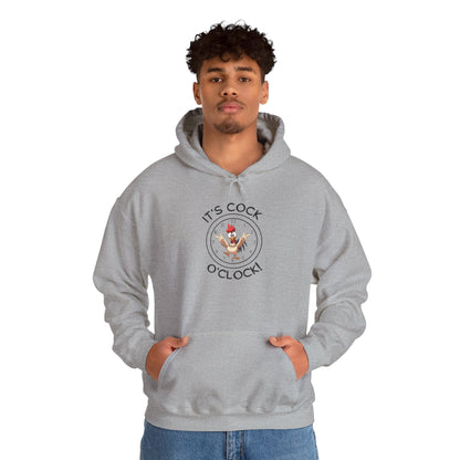 "It's Cock O'Clock" Rooster Unisex Pullover Hoodie