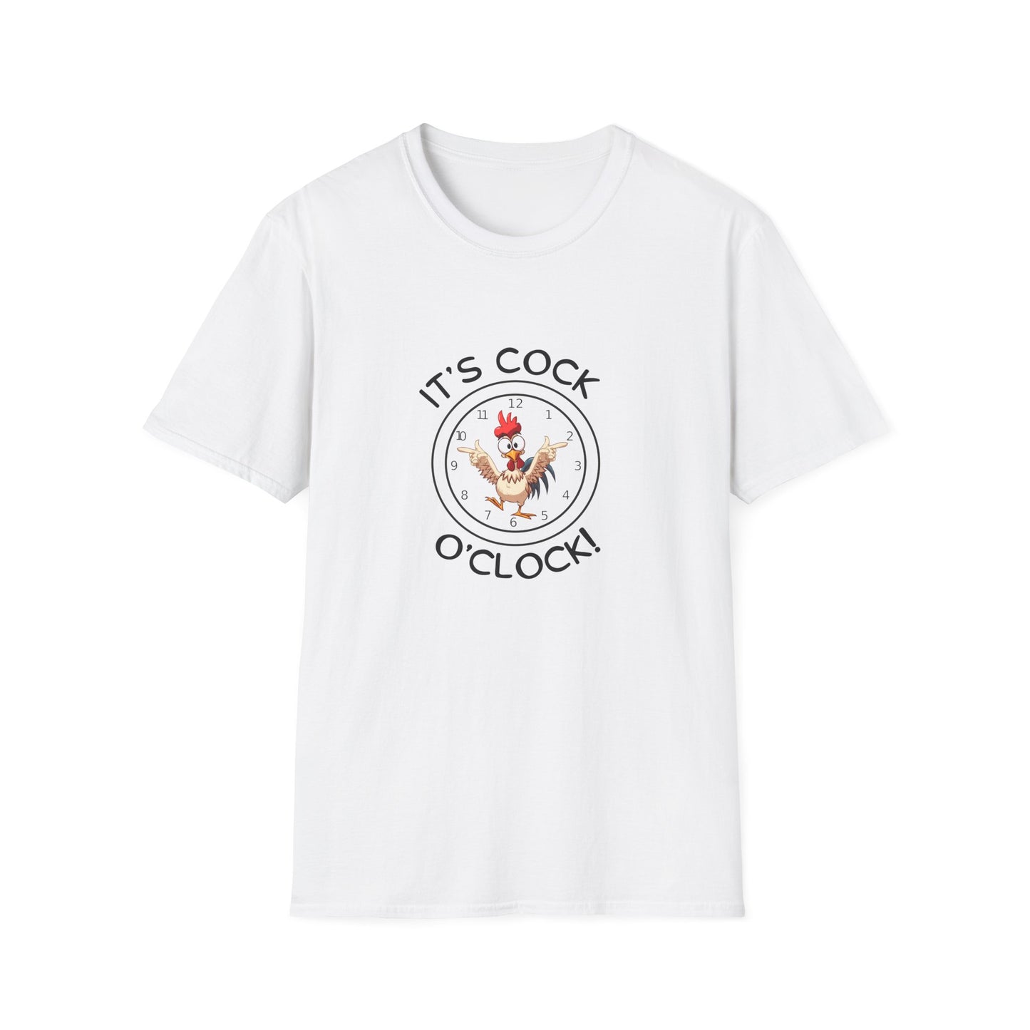 Cock O'Clock T-Shirt — Rooster Unisex Graphic Tee
