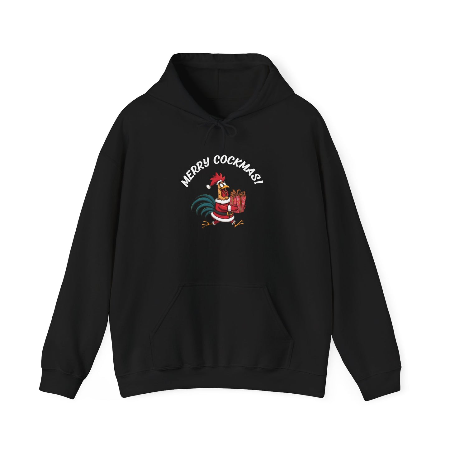 Merry Cockmas Pullover Hoodie — Unisex Graphic Sweatshirt