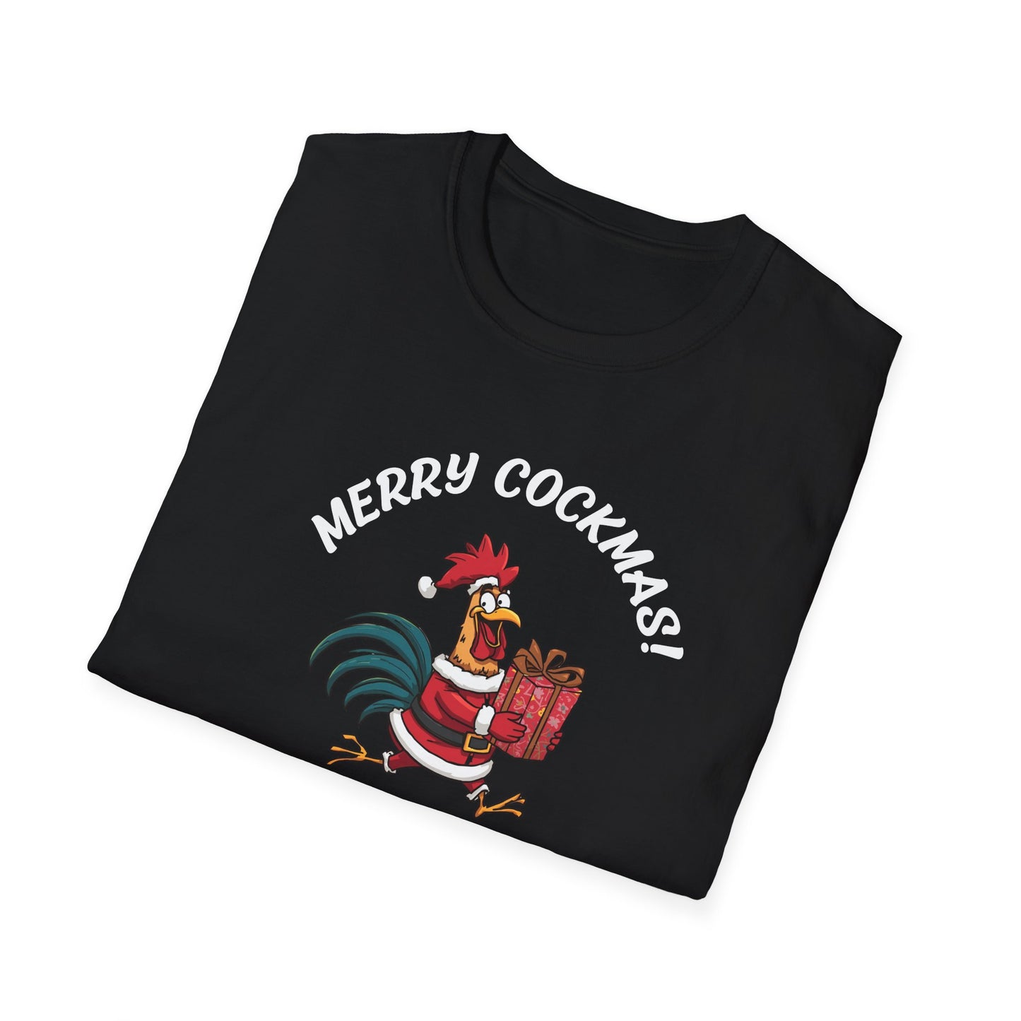 Merry Cockmas! Rooster Christmas Unisex T-Shirt