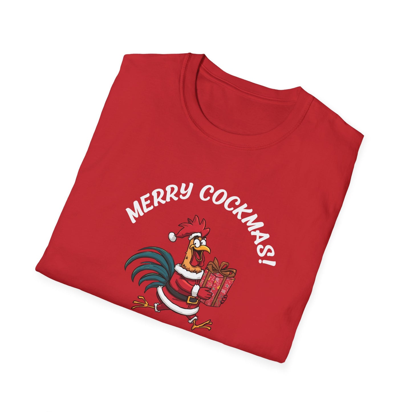 Merry Cockmas! Rooster Christmas Unisex T-Shirt