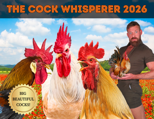 The Cock Whisperer 2026 Wall Calendar with Signed Photo Card